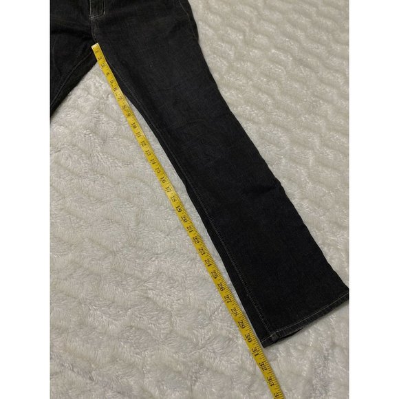 OLD NAVY Womens Bootcut Black JEANS SIZE 14 R 35x31 Msrd - Picture 8 of 12